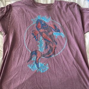 urban outfitters koi fish tee